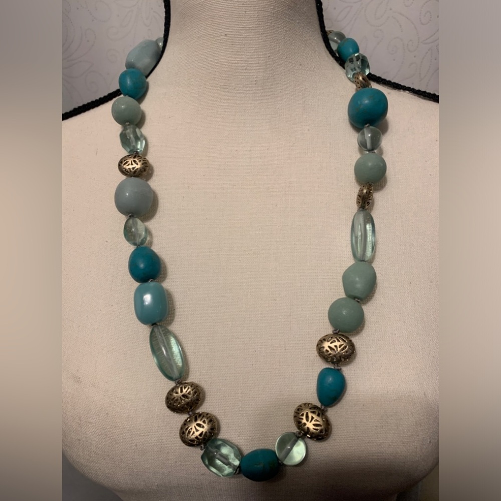 Sigrid Olsen Chunk Heavy Turgl Agate Necklace